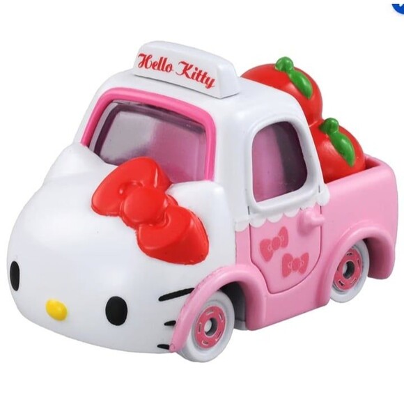 Takara Tomy Dream Tomica Hello Kitty Apple Carry Toy Car No.152 - Picture 1 of 4